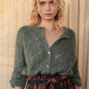 Sézane Sam Jumper Sage, Small NWT